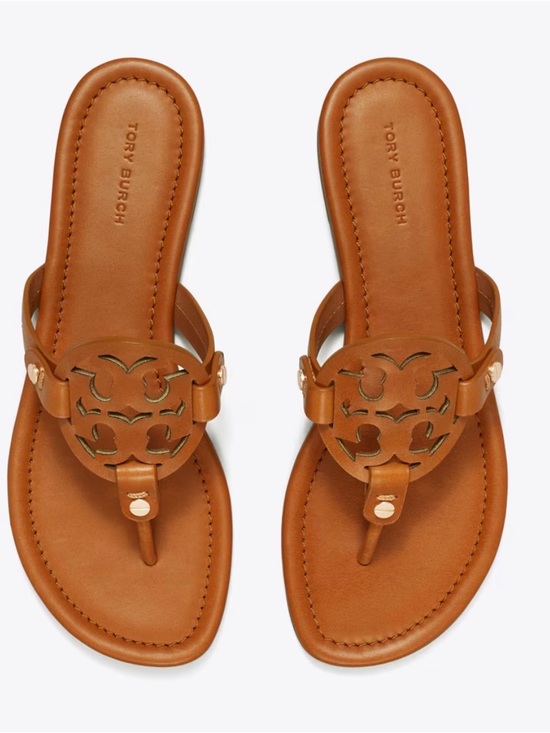 Tory Burch Shoes - Tory Burch Miller Sandals Vintage Vachetta Brown size 7.5 NEW IN BOX